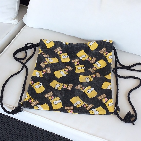 ‘Bart Simpson’ Drawstring Backpack - Picture 2 of 3